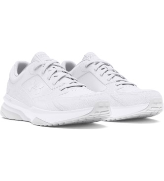 Under Armour Edge leather trainers white