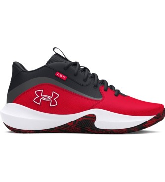 Under Armour Leather basketball shoes Lockdown 7 red