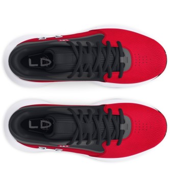 Under Armour Scarpe da basket Lockdown 7 in pelle rossa