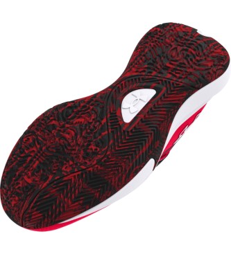 Under Armour Usnjeni košarkarski čevlji Lockdown 7 red