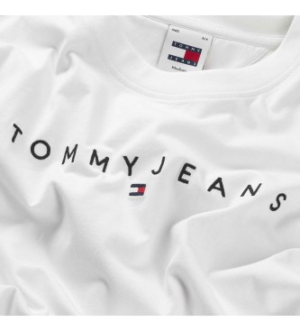 Tommy Jeans Reg Linear Logo-T-Shirt wei