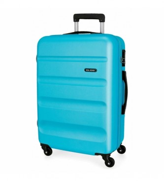 Roll Road Large Rigid Suitcase 75cm Roll Road Flex Light Blue