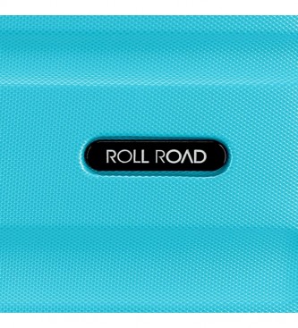 Roll Road Large Rigid Suitcase 75cm Roll Road Flex Light Blue