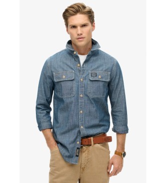 Superdry Camisa Workwear azul