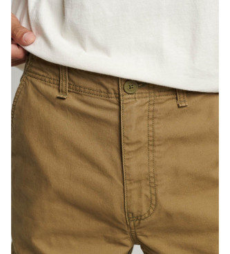 Superdry Losse cargo broek groen