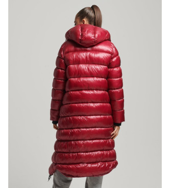 Superdry Long quilted coat XPD Sports red