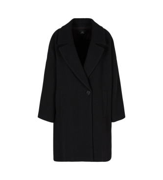 Armani Exchange Cappotto caban nero