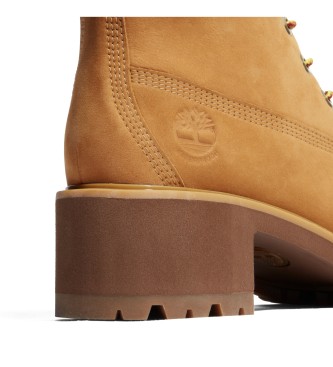 Timberland Botas Kinsley 6 Inch em pele impermevel com fecho de correr  amarelo