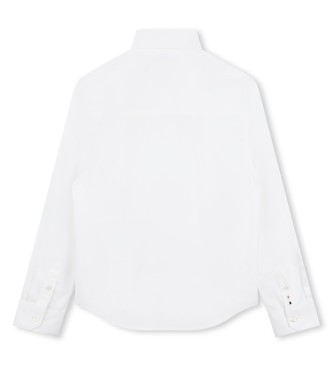 BOSS Long sleeve straight cut white shirt