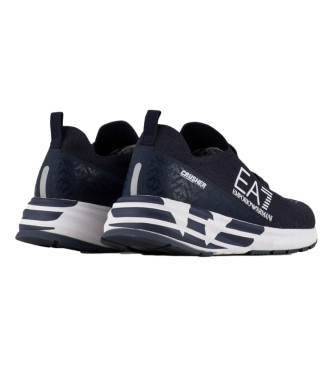 EA7 Crusher Distance Knit Shoes navy