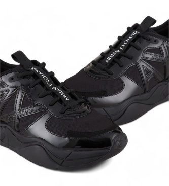 Armani Exchange Zapatillas Multimaterial negro