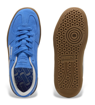 Puma Palermo blue leather trainers