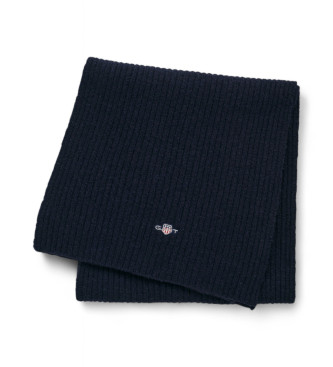 Gant Shield Wollstrickschal navy