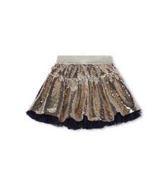 Billieblush Gold reversible sequins skirt