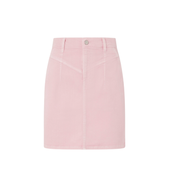 Pepe Jeans Short denim regular fit skirt pink