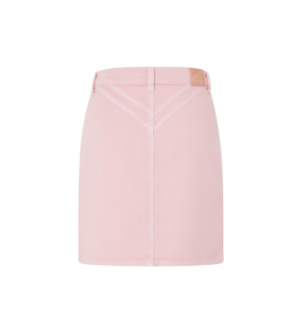 Pepe Jeans Korte denim rok roze