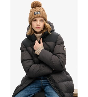 Superdry Brun chunky fltad stickad mssa