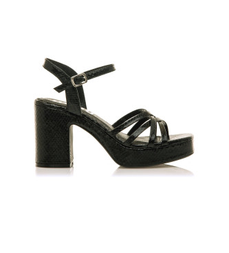 Mustang Britt Black Dress Sandals -Hjd 7cm klack