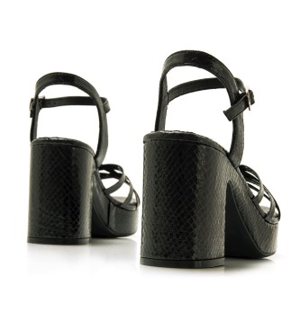 Mustang Britt Black Dress Sandals -Hjd 7cm klack