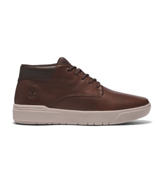 Timberland Seneca Bay - Baskets  lacets en cuir  mi-mollet marron