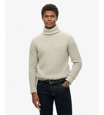 Superdry Merchant Store grey turtleneck jumper