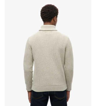 Superdry Merchant Store grey turtleneck jumper