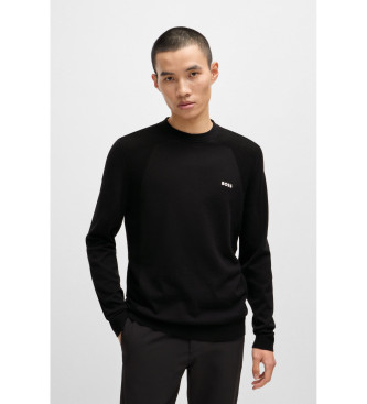 BOSS Momentum-Pullover schwarz