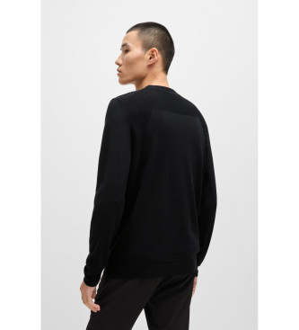 BOSS Momentum-Pullover schwarz