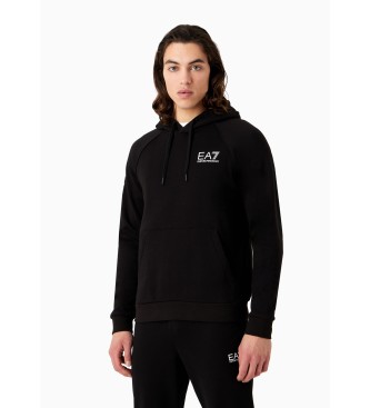 EA7 Sweatshirt med logotyp i svart mix