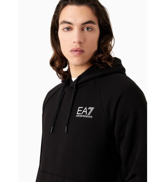 EA7 Sweat-shirt  logo en mlange noir