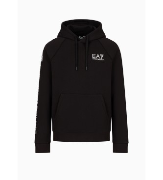 EA7 Sweat-shirt  logo en mlange noir