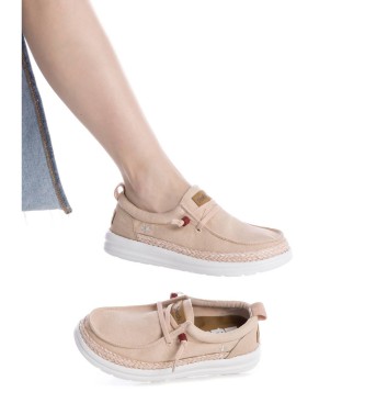 Refresh Loafers i nude lrred