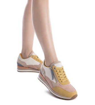 Refresh Leather trainers 172630 beige