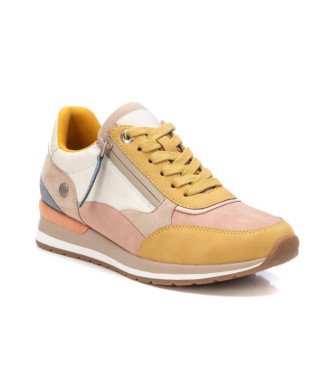 Refresh Leather trainers 172630 beige