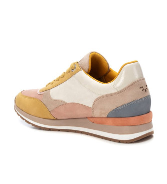 Refresh Leather trainers 172630 beige