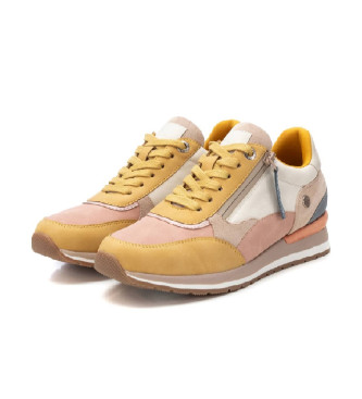 Refresh Leather trainers 172630 beige