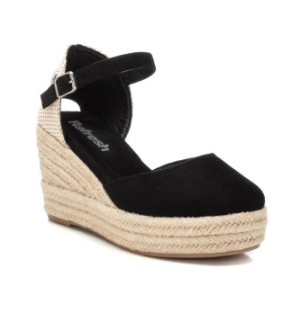 Refresh Espadrille Wedge espadrille noir