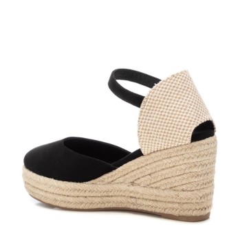 Refresh Espadrille Wedge espadrille noir