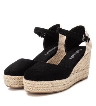 Refresh Espadrille Wedge espadrille noir