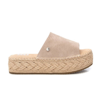 Xti Sandales en cuir 143639 beige