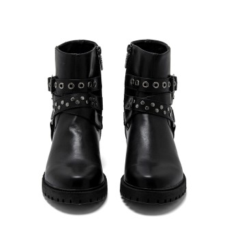 Mustang Botas de tornozelo Campa Preto