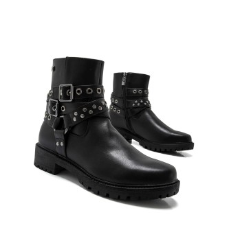 Mustang Botas de tornozelo Campa Preto