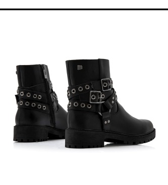Mustang Botas de tornozelo Campa Preto