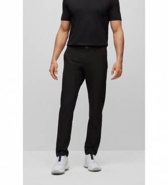 BOSS Commuter Slim Chino Trousers sort