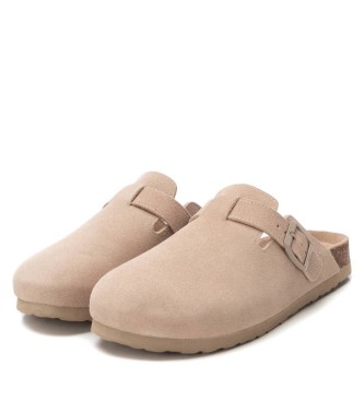 Xti Leren klompen 142871 beige