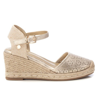 Xti Złote espadryle Valenciana