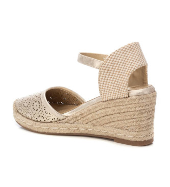 Xti Złote espadryle Valenciana