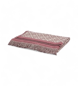 Tommy Hilfiger TH Monoplay pink jacquard scarf