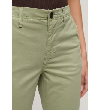 Superdry Grnne chino-bukser med medium hjde