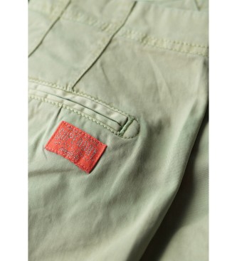 Superdry Grnne chino-bukser med medium hjde